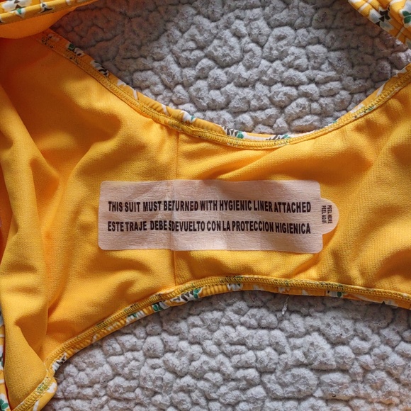 NWT Rhode For Target XXL Yellow Floral Low Rise High Leg Cheeky Bikini Bottom - Picture 11 of 13